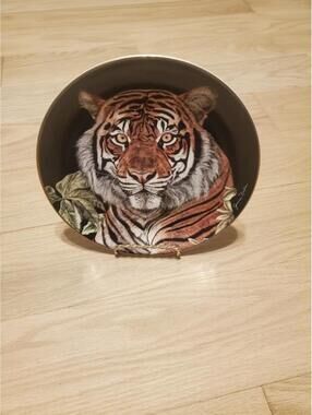 Franklin Mint Royal Doulton "Ruler of the Night" Tiger Bone China Plate